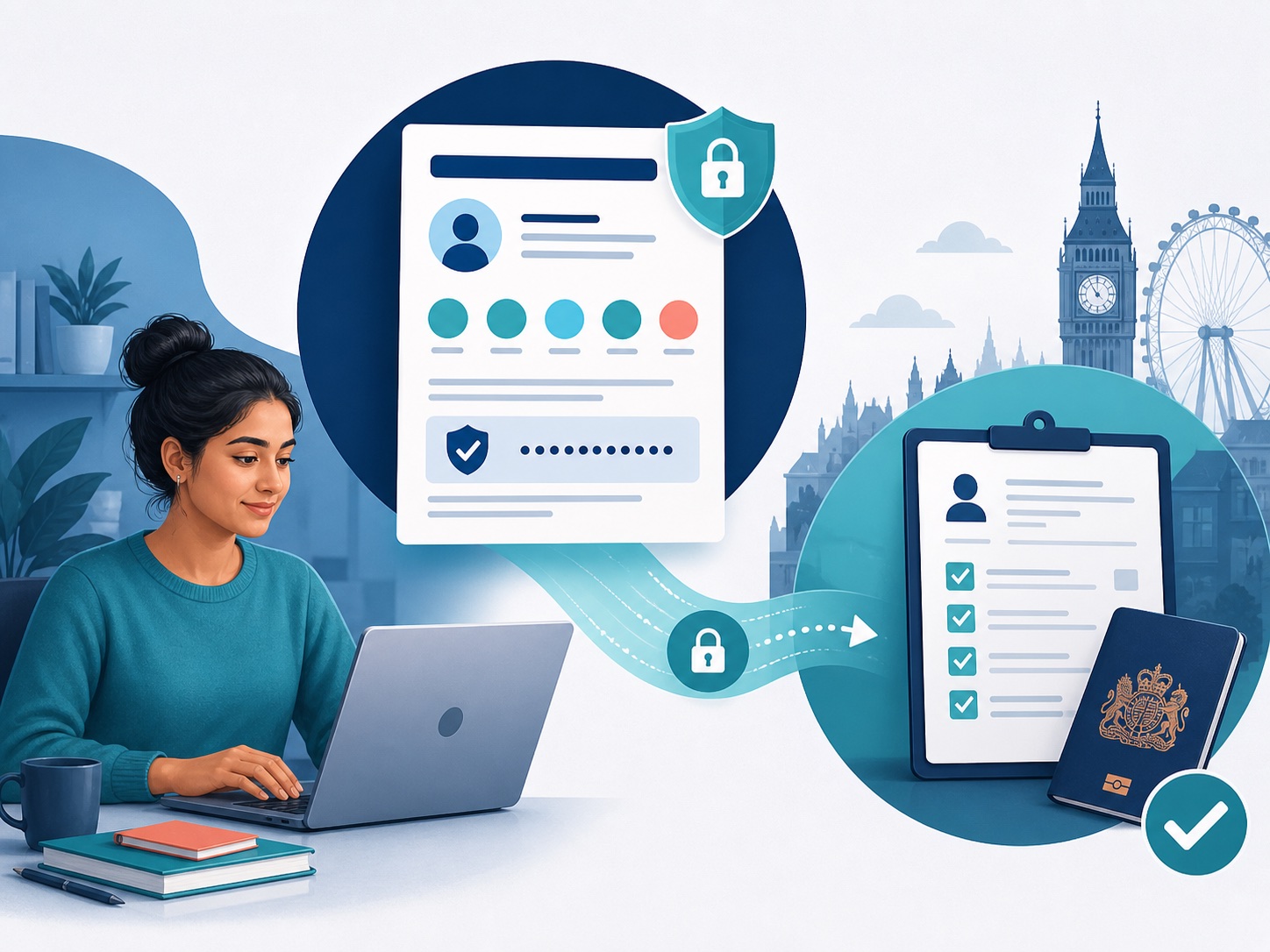 Secure PTE Academic UKVI result reference flowing into a UK visa application