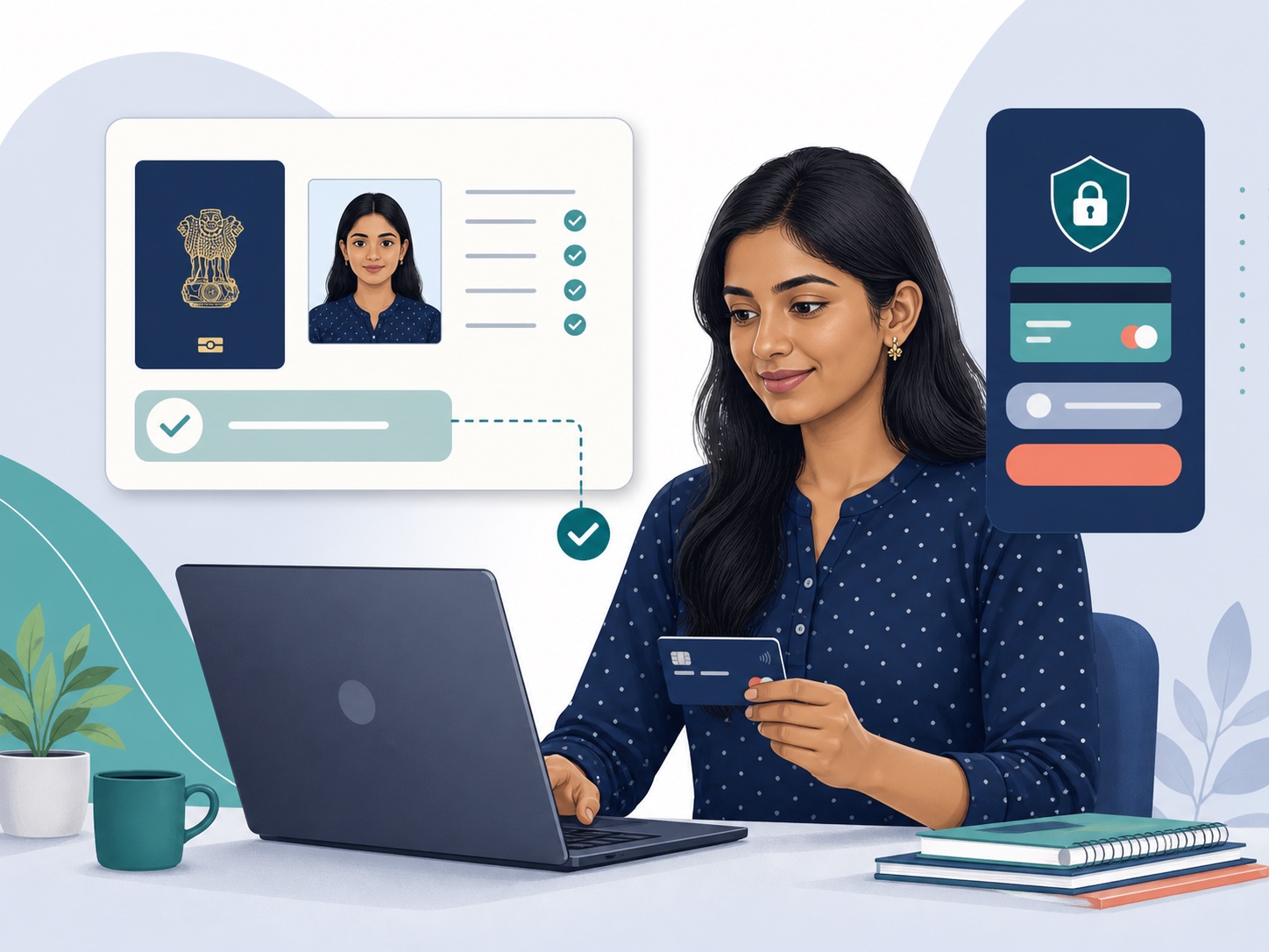Visual explanation of identification and payment in india