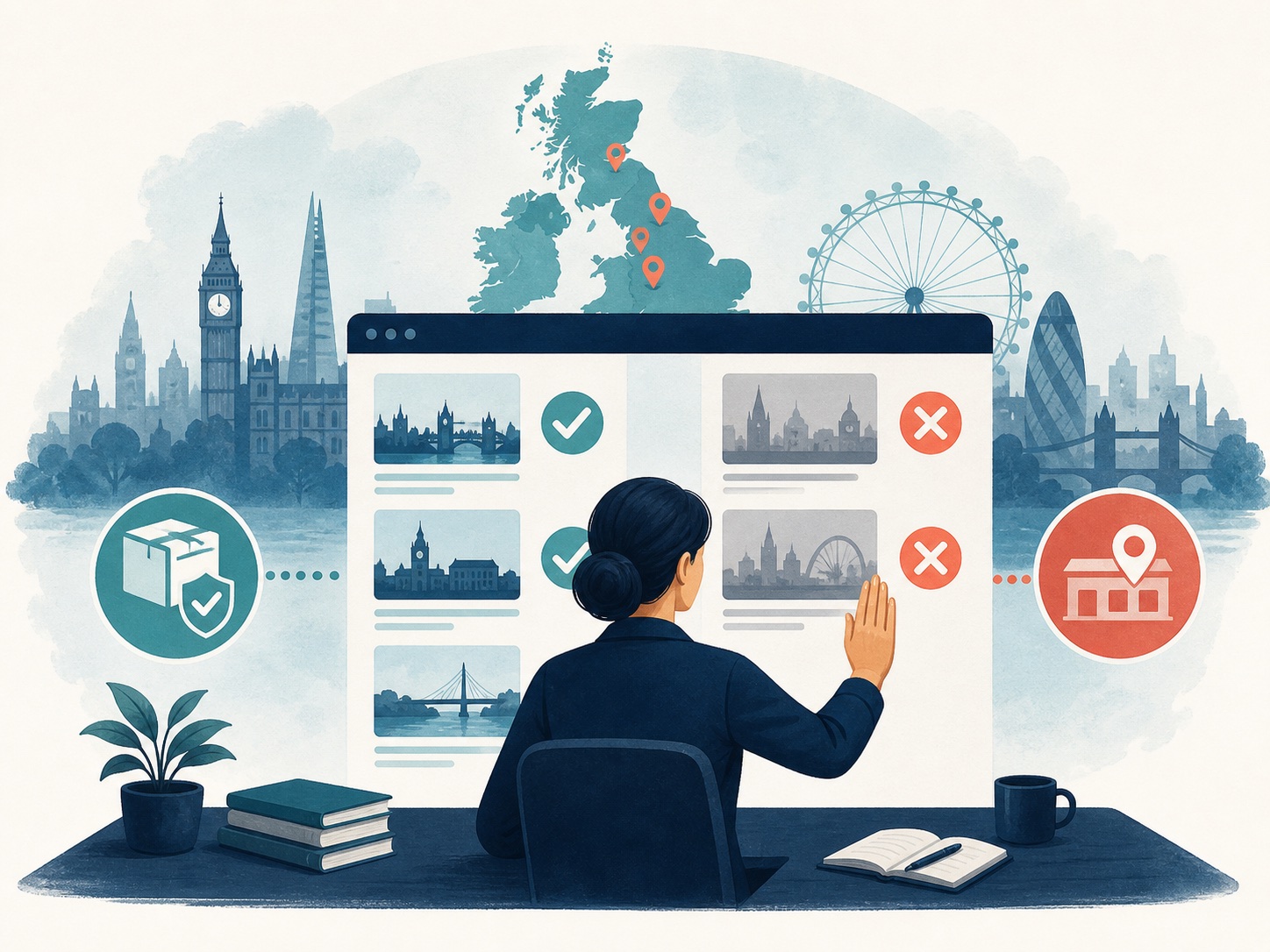Visual explanation of why city pages are not yet published