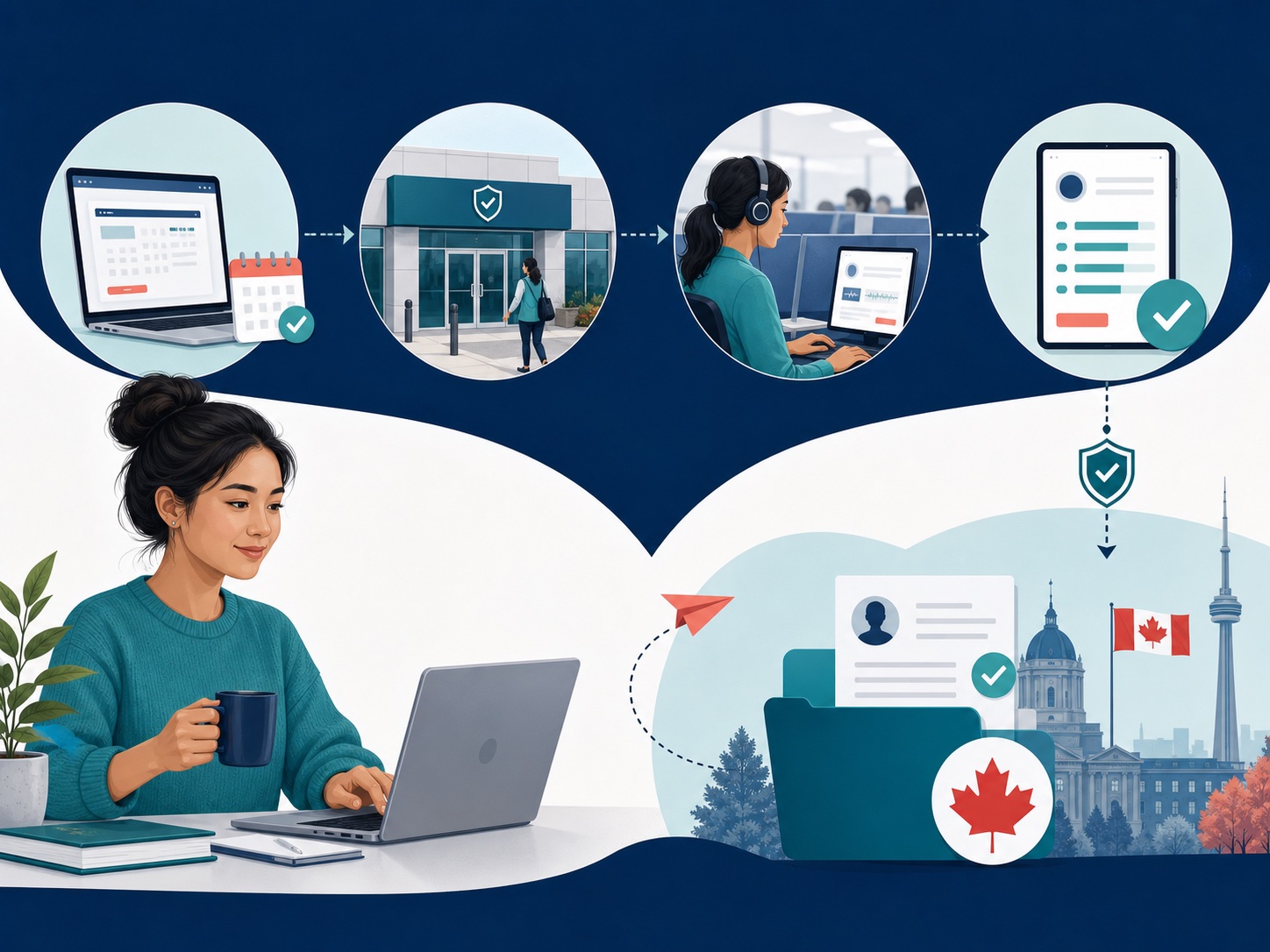 PTE Core booking, test and result submission for Canadian immigration
