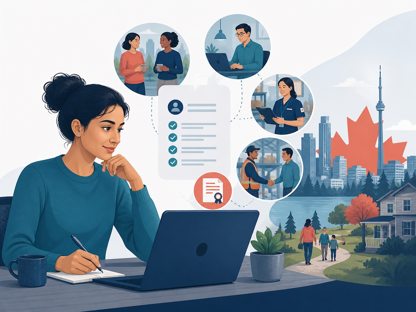 Applicant connecting everyday and workplace English ability with Canadian immigration