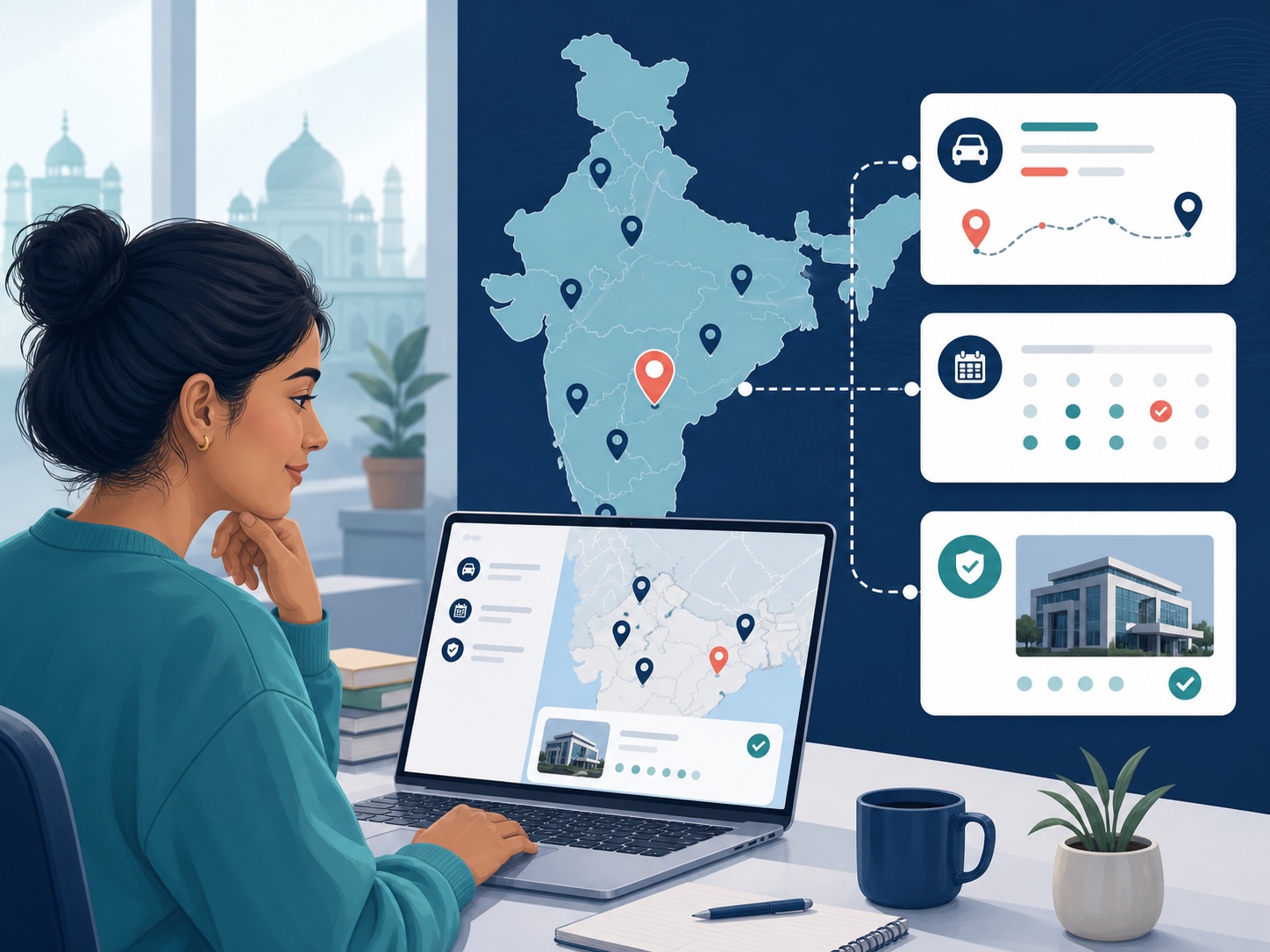 Visual explanation of find a pte test centre in india