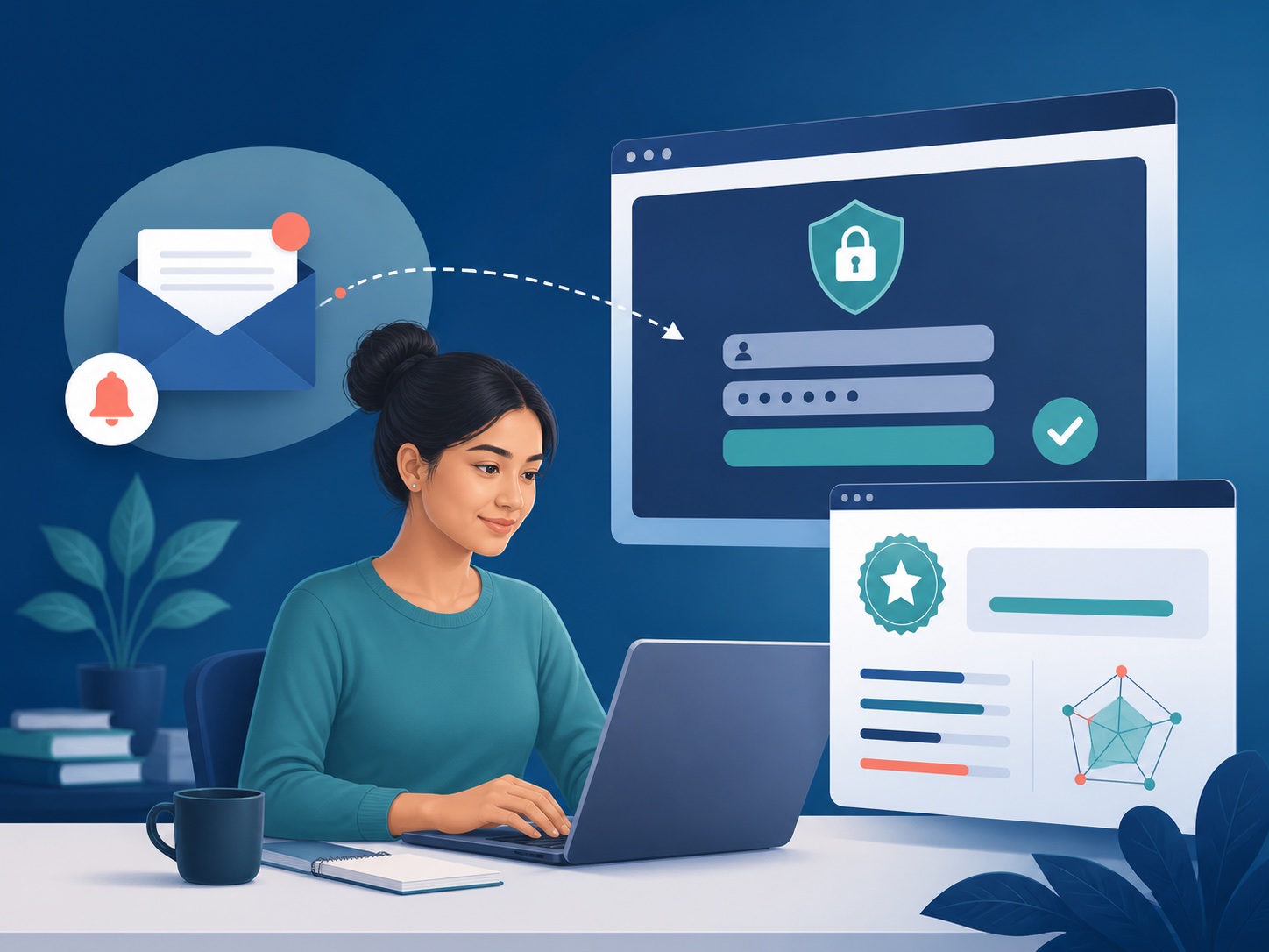 Visual explanation of how to check your pte result
